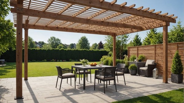Optimiser son espace extérieur avec une pergola bioclimatique adossée